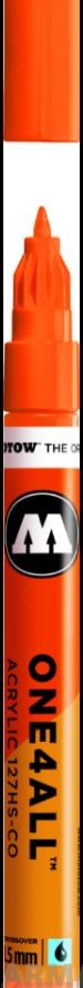 127430 Маркер MOLOTOW ONE4ALL 127HS-CO #218 Фл. Оранжевый 1,5 мм