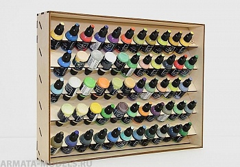 POL-26.5-02 Полка настольно-подвесная под баночки 26,5 мм. Pacific88-AERO и Art-color