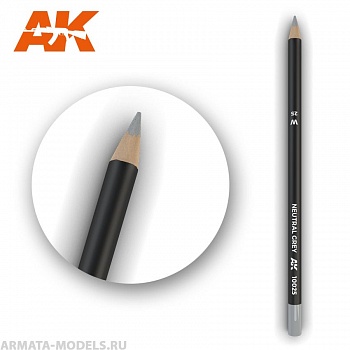 AK10025 Карандаш для везеринга Watercolor Pencil Neutral Grey (Box - 5 units)