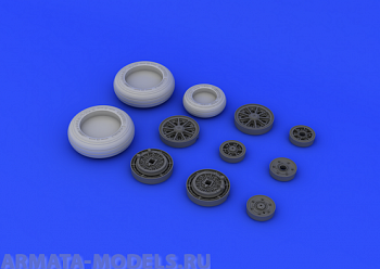 632046ED  F-104 Undercarriage Wheels late 1/32