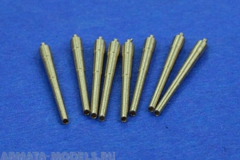 700L03RB Металлические стволы Bismarck, Tirpitz 38cm L/52 SK C/34 8 pcs