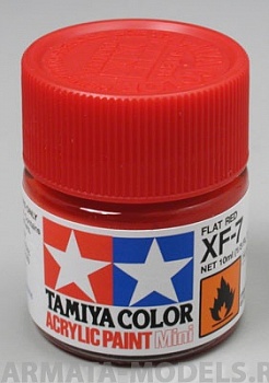 81707T XF-7 Flat Red (Красная матовая) краска акрил. 10мл