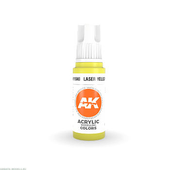 AK11048 Краска акриловая Laser Yellow 17ml