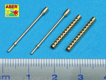 ABR-25-L-01  Дополнения для  Set of 2 Turned U.S barrels for Browning  M-1919 A4 with two part muzzle для любых моделей 1/25