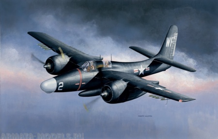 2660ИТ Самолет F-7F 3N Tigercat Italeri