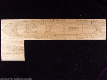 AW50017 Деревянная палуба для 1/400 Jean Bart