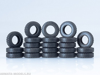 AVD143019021 Покрышки на КраЗ-250, МАЗ-200, МАЗ-500, МАЗ-6422 (Модель ИЯВ-12Б, 320-508) (Комплект 21 шт.)