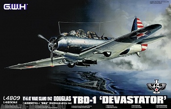 L4809 Сборная модель WWII Douglas  TBD-1 Devastator - VT-6 at Wake Island 1942