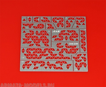 3835J Трафарет Камуфляж треугольники