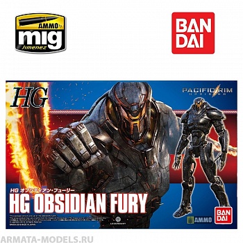 GUN80572  BANDAI Сборная модель мобильного доспеха GUNDAM  HG OBSIDIAN FURY PACIFIC RIM (224768)