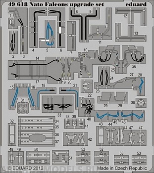 49618 Фототравление F-16 Nato Falcons  S.A For Kinetic kit