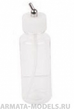 1557 Баночка с крышкой, 100 мл, трубка 60 градусов, пластиквысокая