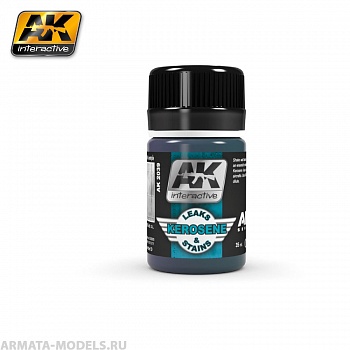 AK2039 Жидкость для имитации потеков и пятен керосина KEROSENE LEAKS & STAINS