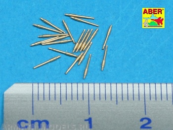 ABR-1:350-L-21  Дополнения для  Set of 20 pcs 40 mm Bofors Mk.1 barrels for US Navy ships для  1/350
